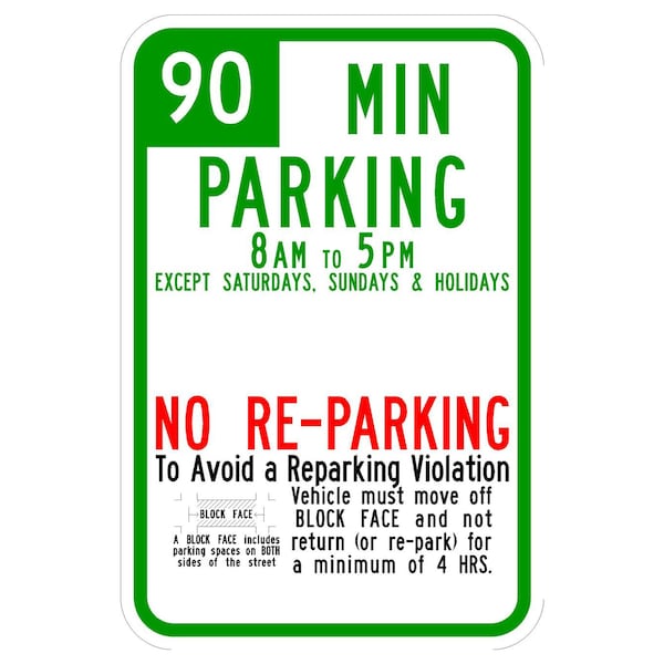 Sign Solutions Usa 12 in W, 18 in H, Aluminum, White DCS08DWT1218CUS00124 - main